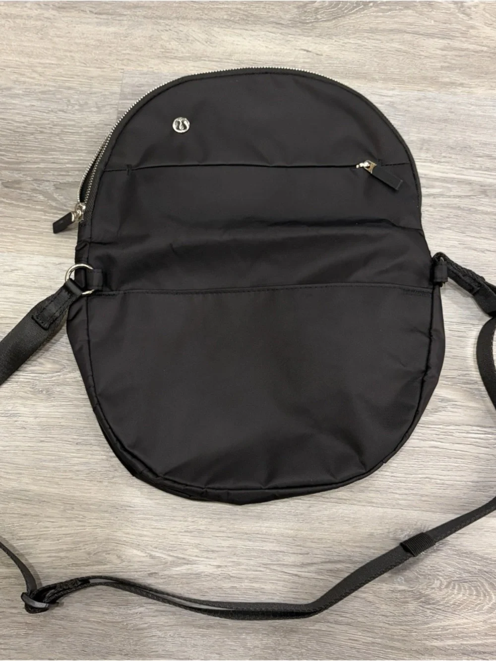 Lululemon athletica Black Crossbody Bag with Silver Hardware 5L